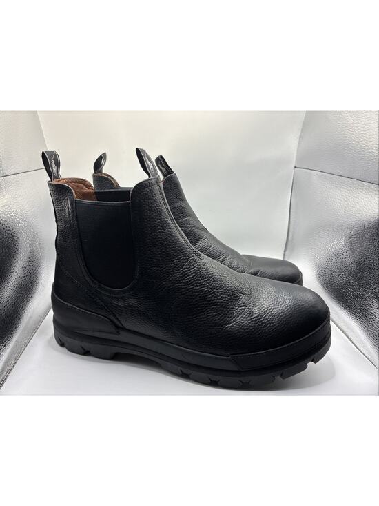 Polo Ralph Lauren Men\'s Oslo Chelsea Boots Black Leather Mens Size 13 NEW main image 6